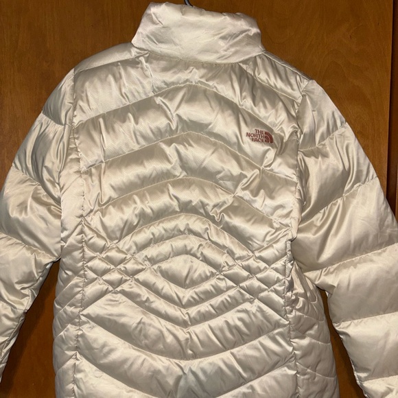 The North Face Aconcagua Puffer Jacket Womens XL Pearl White Goose Down 550 Fill - Picture 5 of 6
